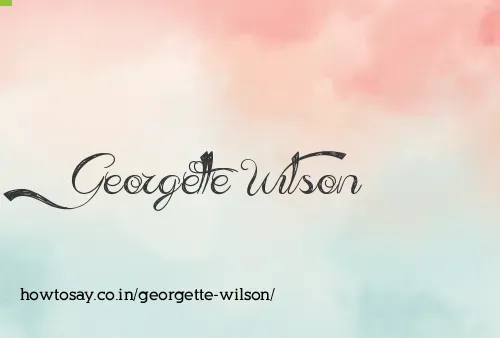 Georgette Wilson