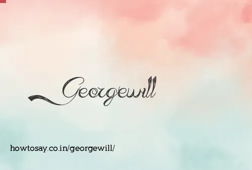 Georgewill