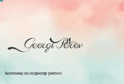 Georgi Petrov