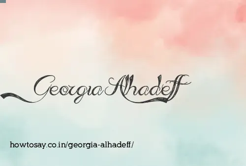 Georgia Alhadeff