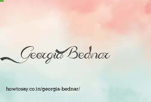 Georgia Bednar