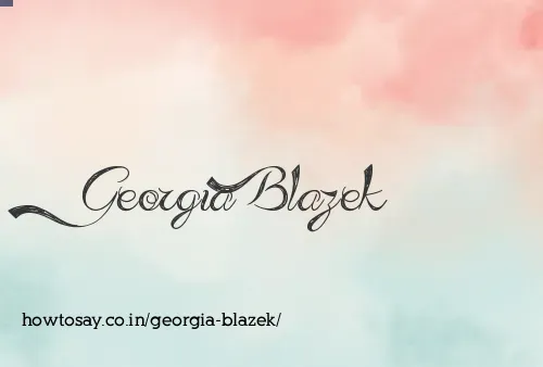 Georgia Blazek