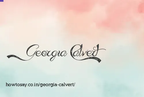 Georgia Calvert