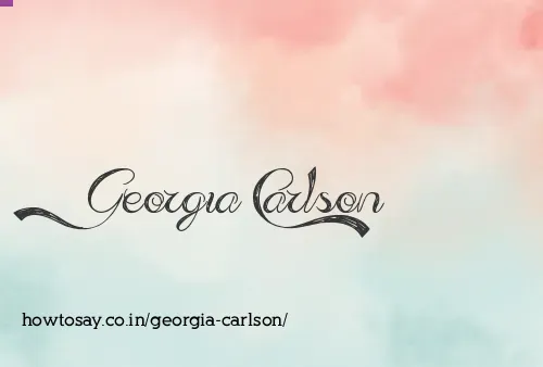 Georgia Carlson