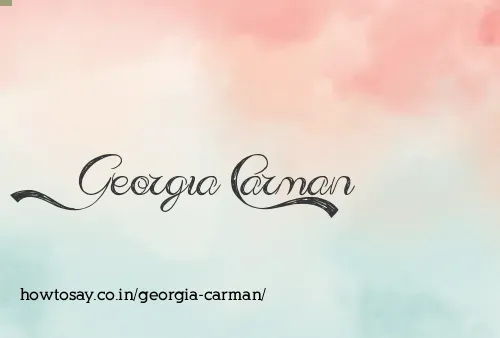Georgia Carman