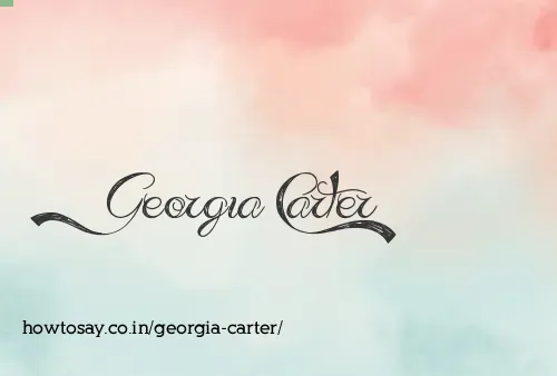 Georgia Carter