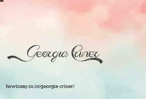 Georgia Criner