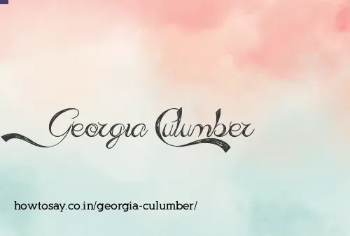 Georgia Culumber