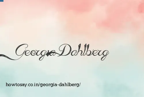 Georgia Dahlberg
