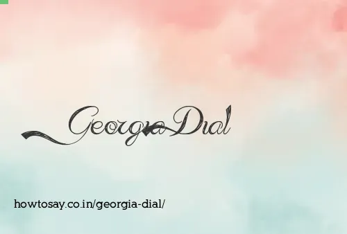Georgia Dial