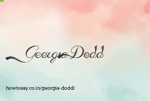 Georgia Dodd