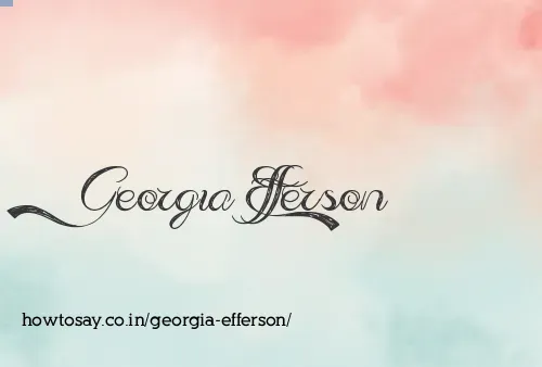 Georgia Efferson