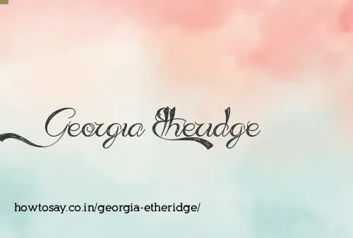 Georgia Etheridge