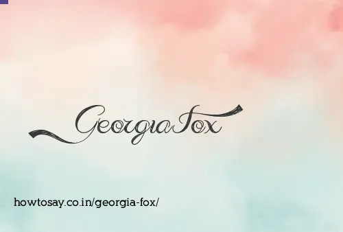 Georgia Fox