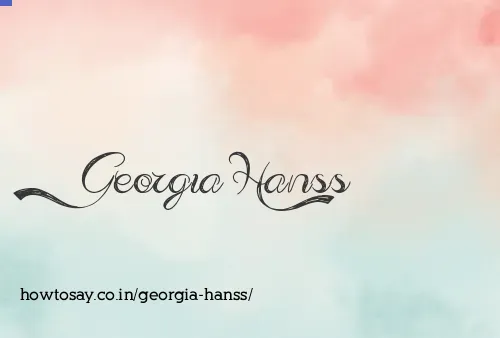 Georgia Hanss