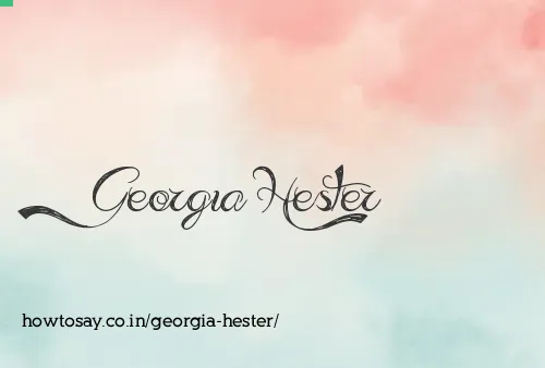 Georgia Hester
