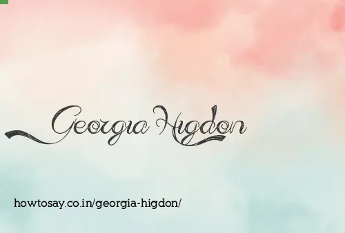 Georgia Higdon