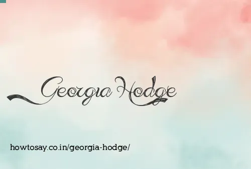 Georgia Hodge