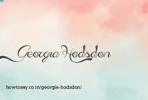 Georgia Hodsdon