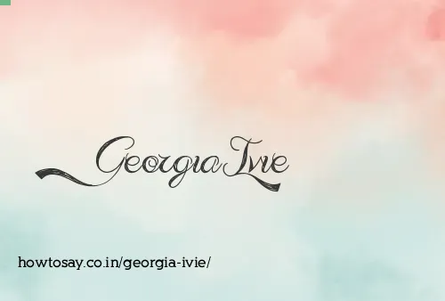 Georgia Ivie
