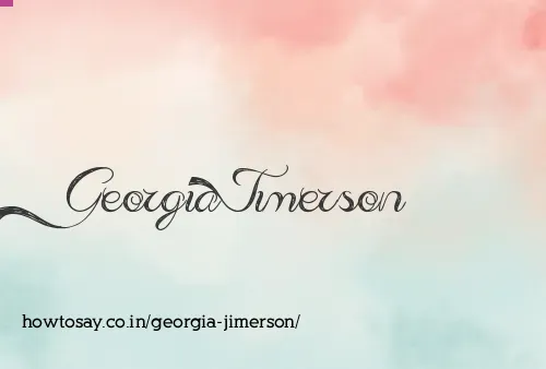 Georgia Jimerson