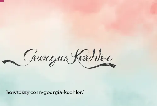 Georgia Koehler