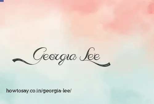 Georgia Lee
