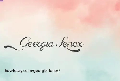 Georgia Lenox