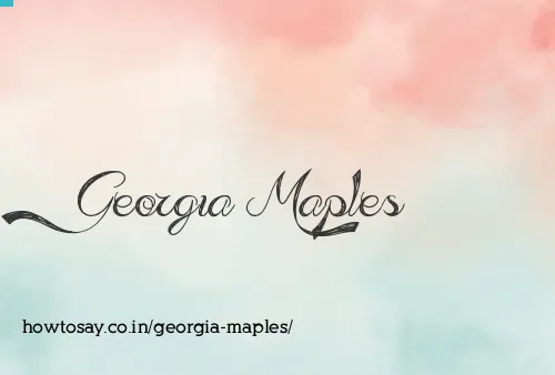 Georgia Maples