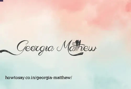 Georgia Matthew