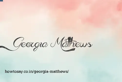 Georgia Matthews