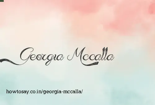 Georgia Mccalla