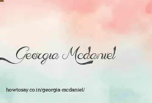 Georgia Mcdaniel