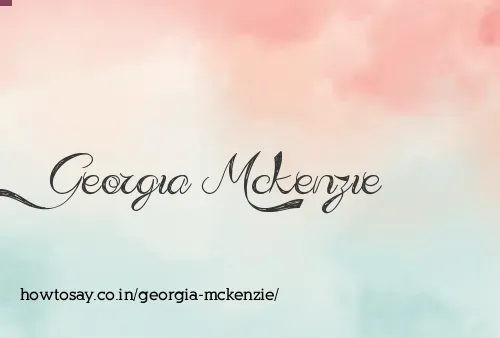 Georgia Mckenzie