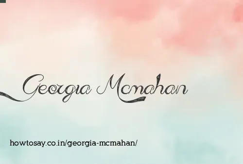 Georgia Mcmahan