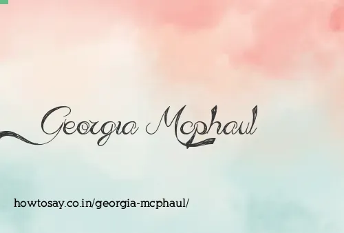 Georgia Mcphaul