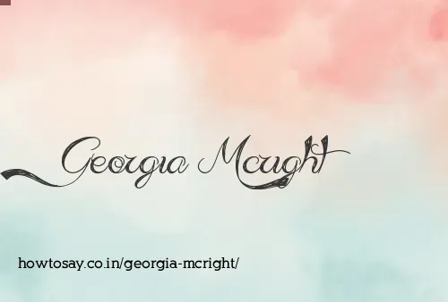 Georgia Mcright