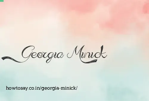 Georgia Minick