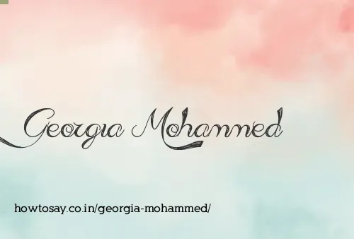 Georgia Mohammed