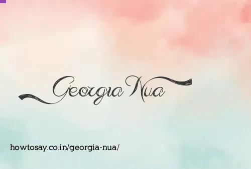 Georgia Nua