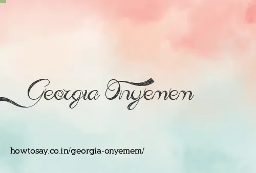 Georgia Onyemem