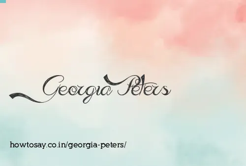 Georgia Peters