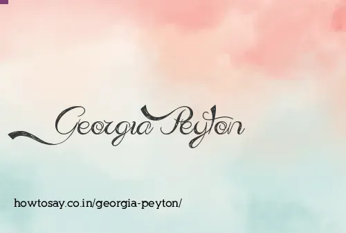 Georgia Peyton