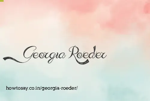 Georgia Roeder