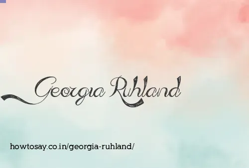 Georgia Ruhland