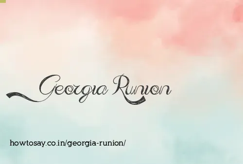Georgia Runion
