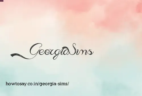 Georgia Sims
