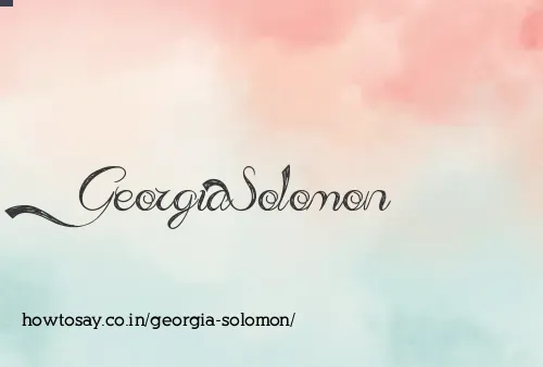 Georgia Solomon