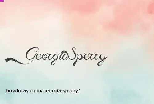 Georgia Sperry