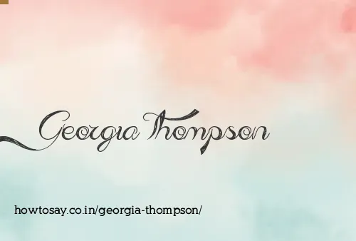 Georgia Thompson